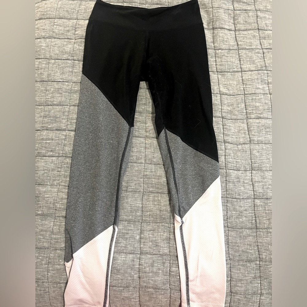 Multi-color Block Leggings, Size Small